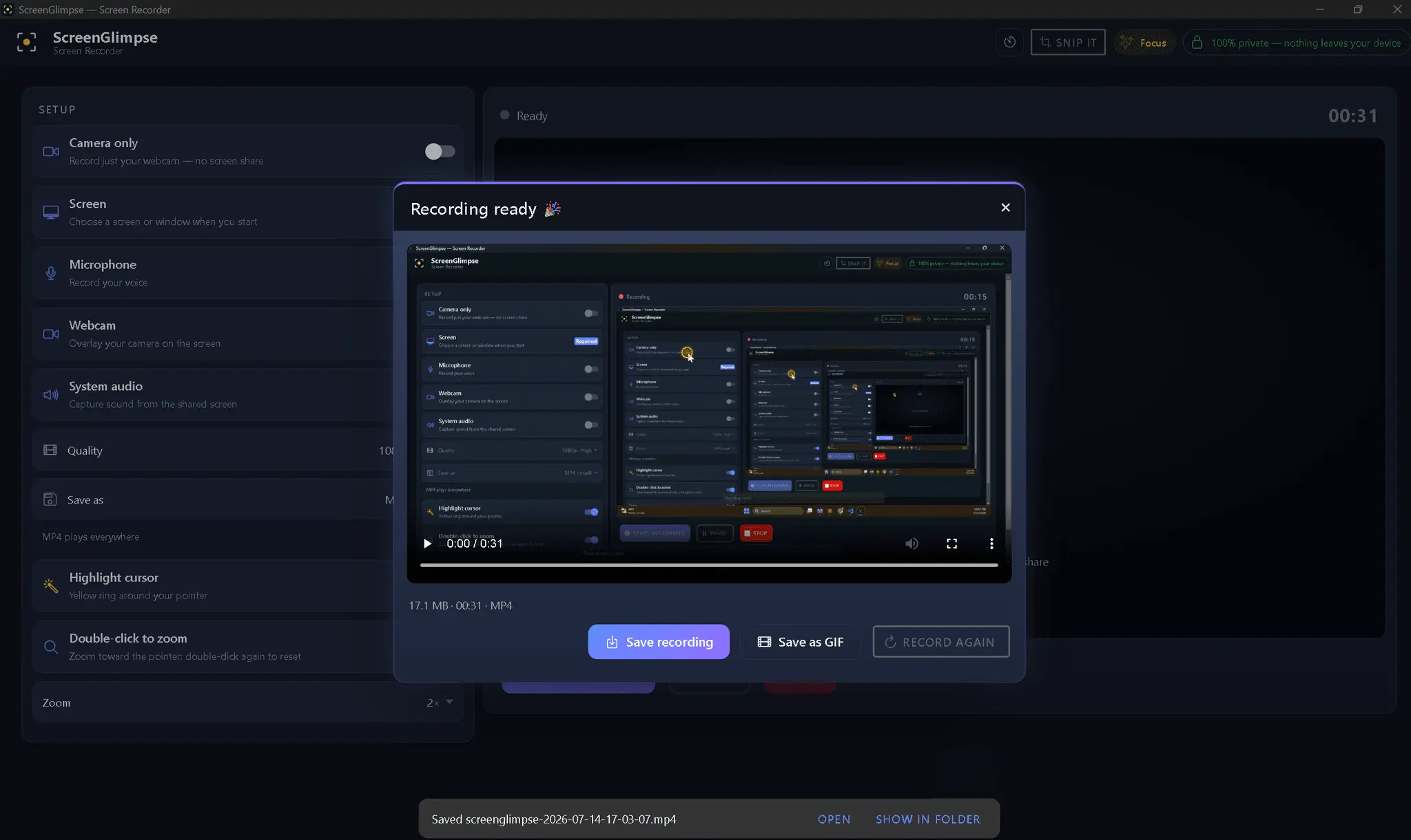 Screenshot 2 of ScreenGlimpse