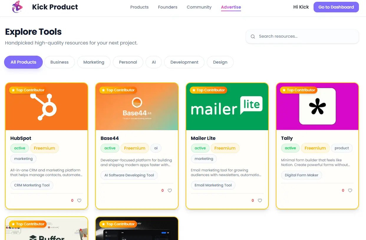 Screenshot 3 of Kick Product