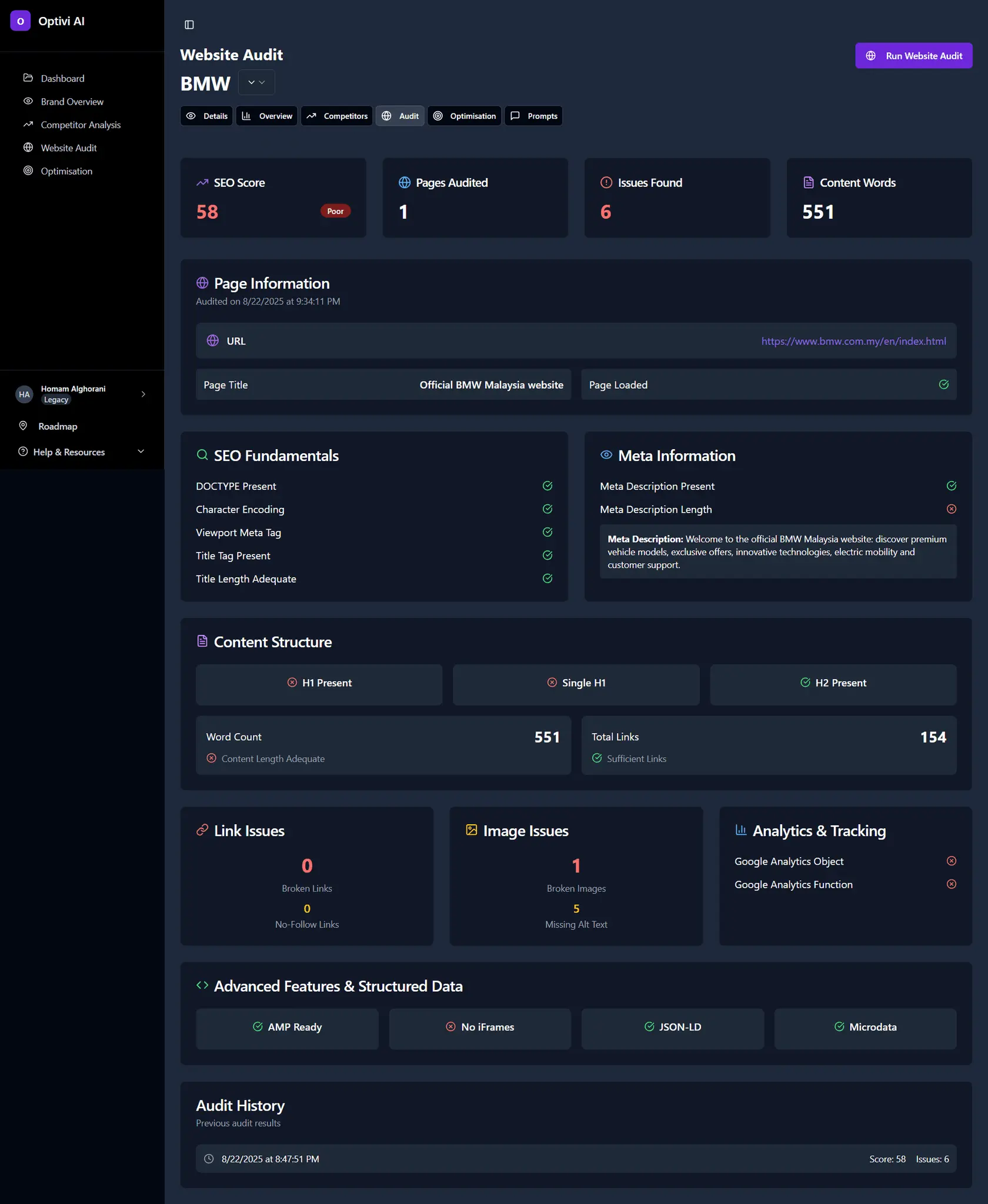 Screenshot 3 of Optivi AI