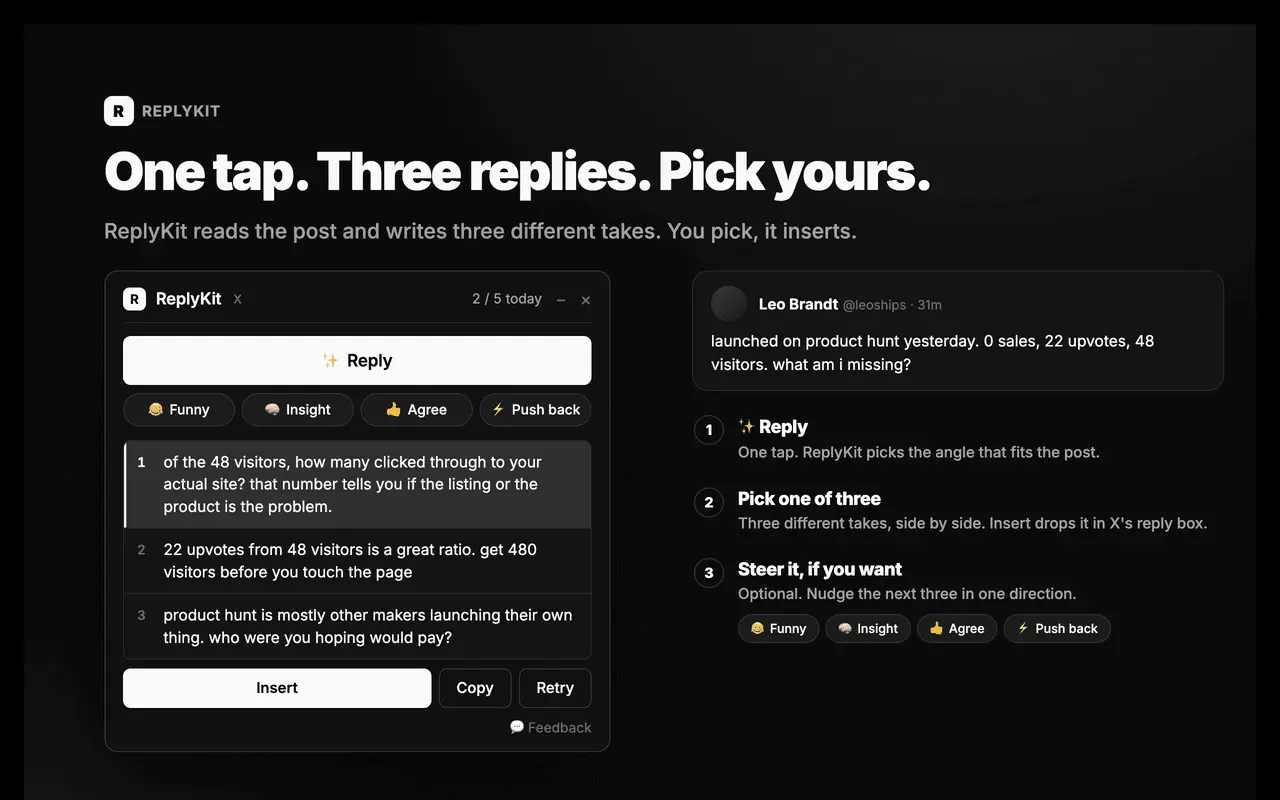 Screenshot 2 of Reply Kit