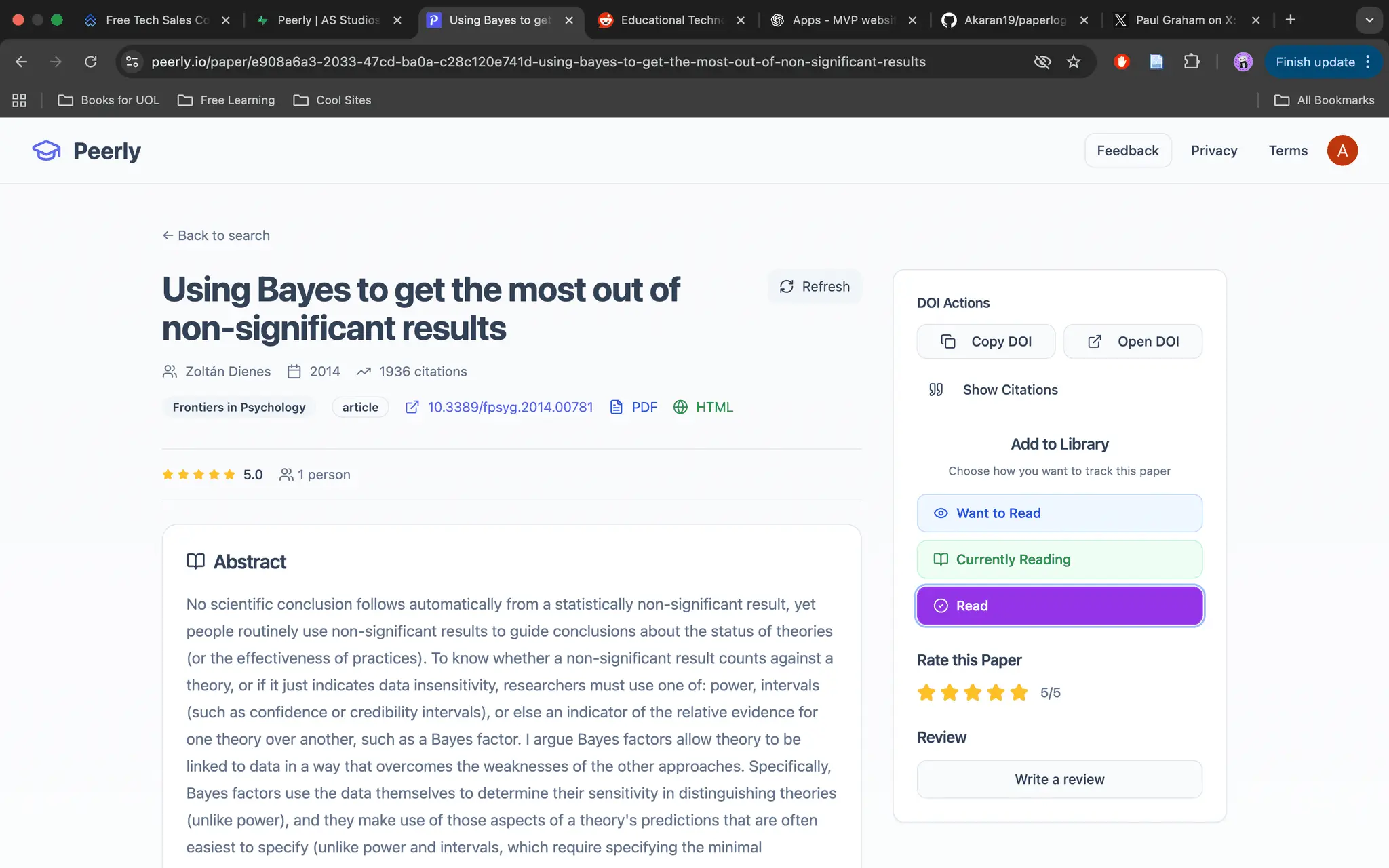 Screenshot 1 of Peerly