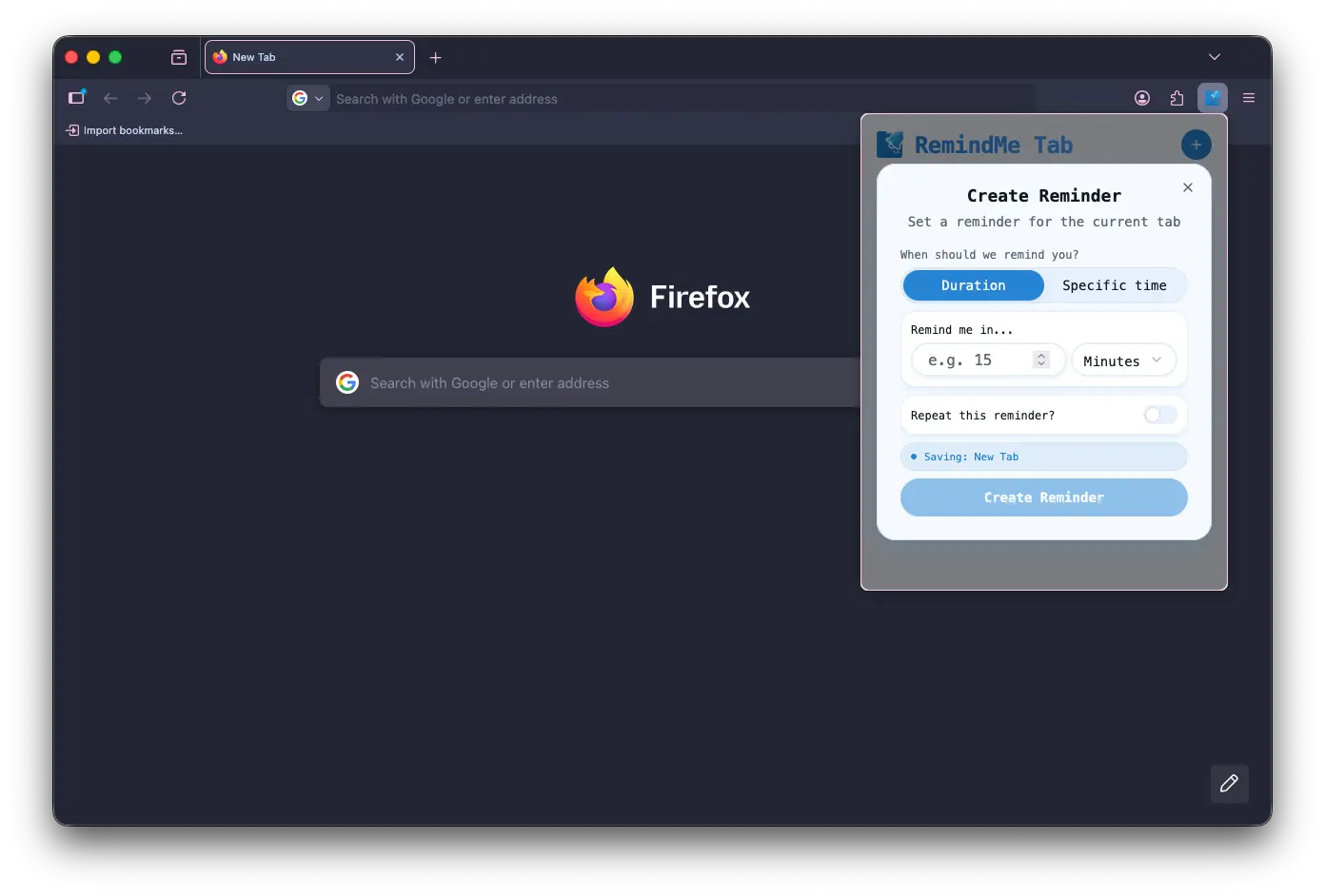 Screenshot 5 of RemindMe Tab