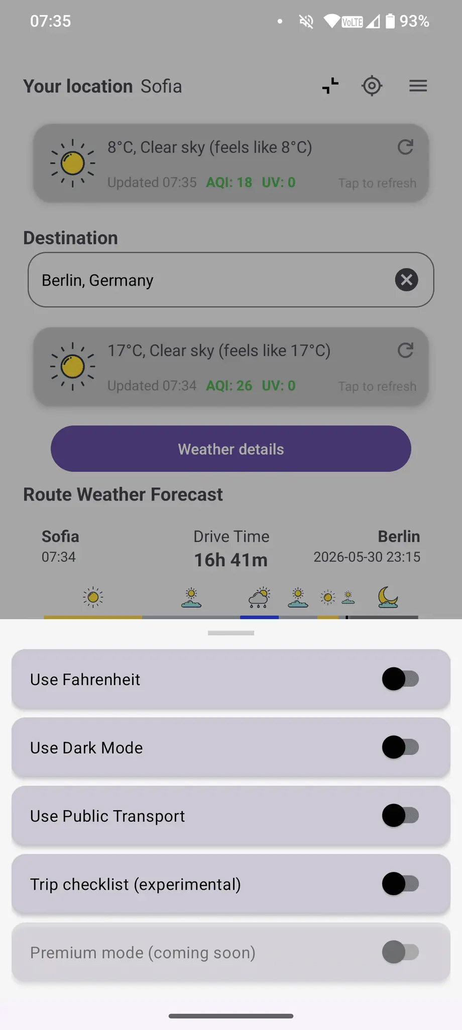 Screenshot 7 of WeatherRoute: Safer Navigation