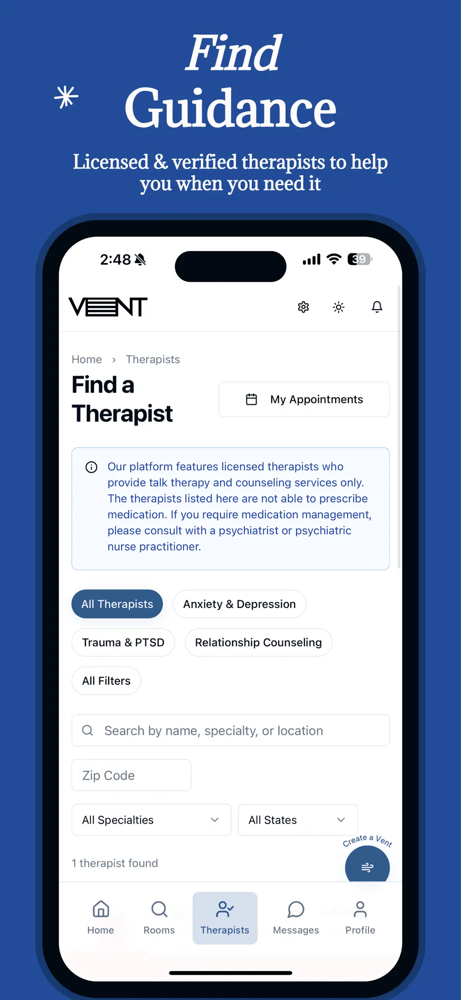 Screenshot 2 of The Vent App