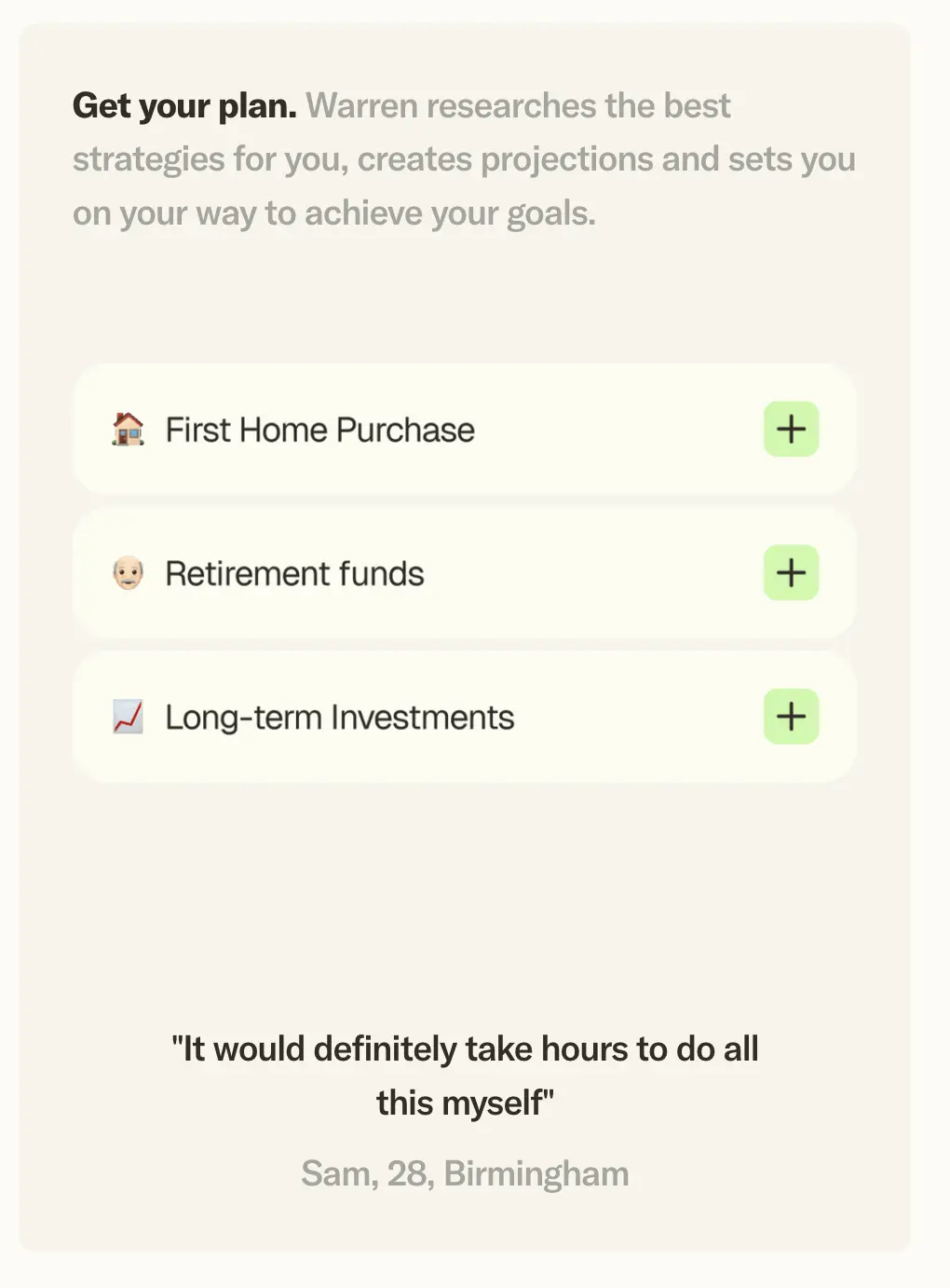 Screenshot 8 of Warren | Your AI Financial Planner