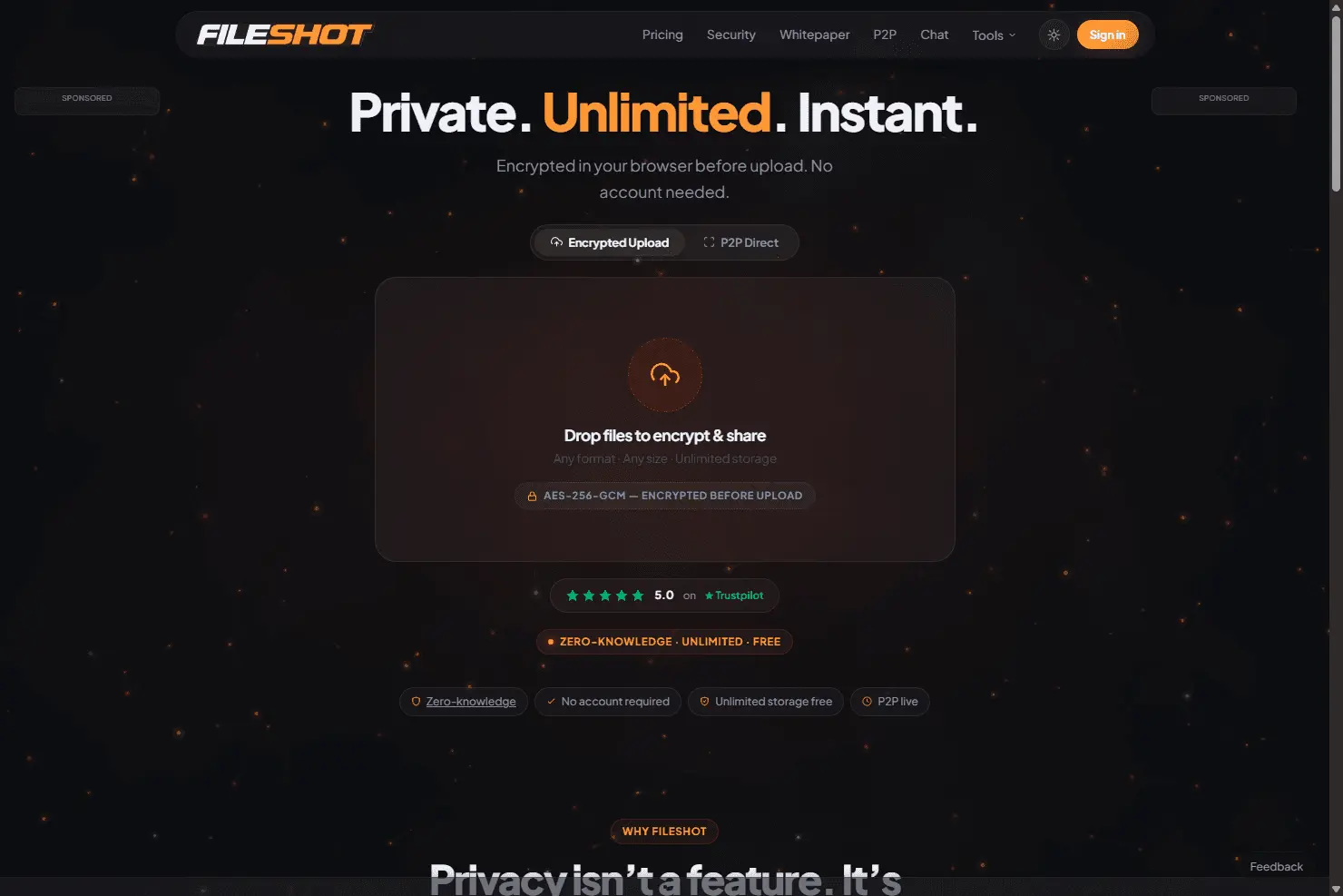 Screenshot 1 of FileShot.io