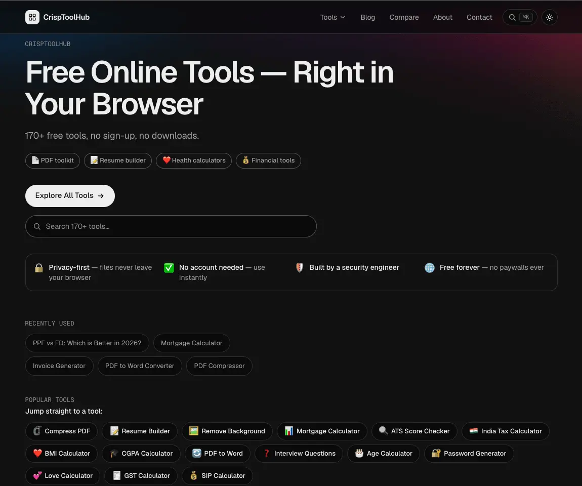 Screenshot 10 of CrispToolHub