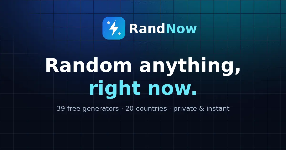 Screenshot 1 of RandNow