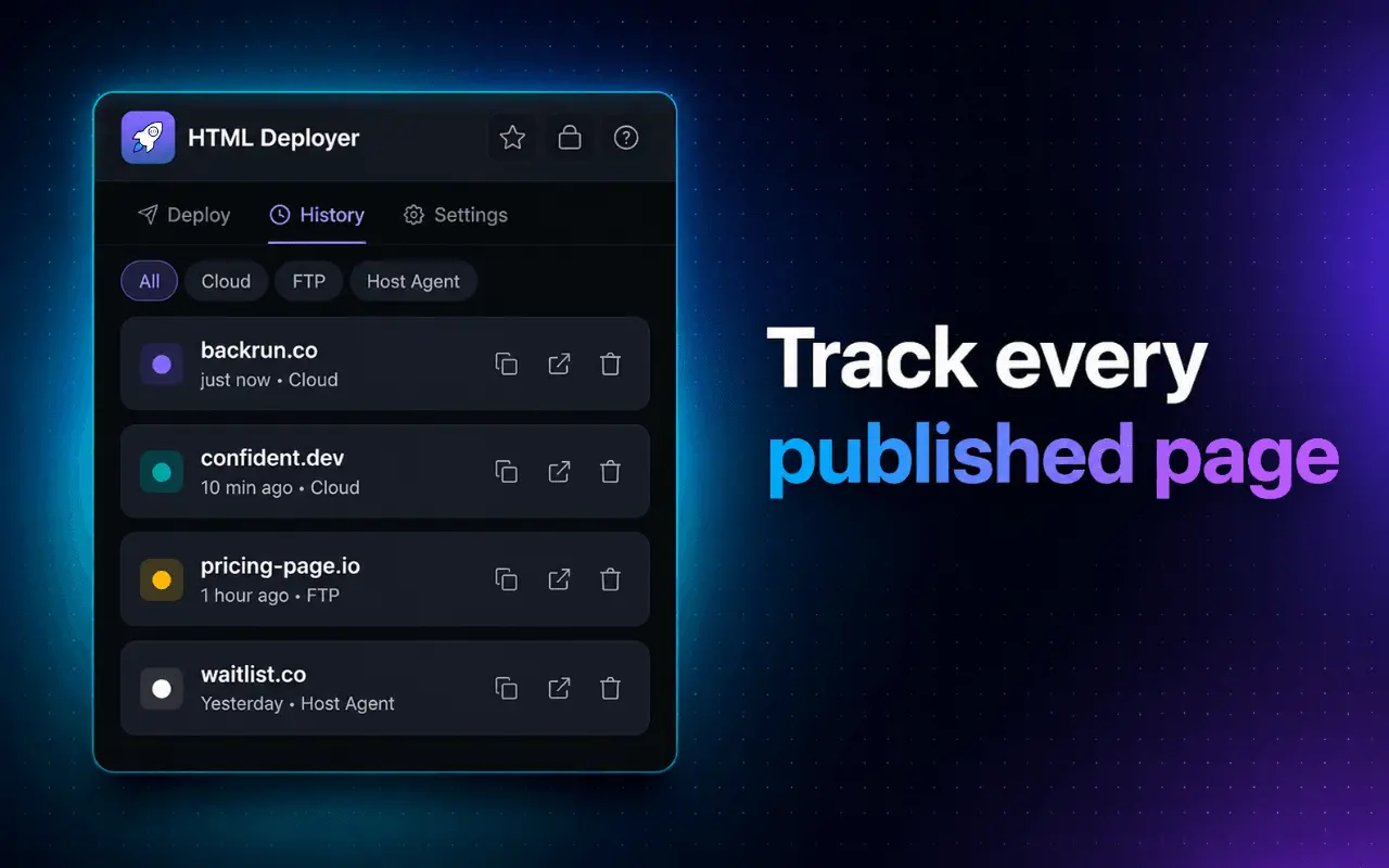 Screenshot 5 of HTML Deployer