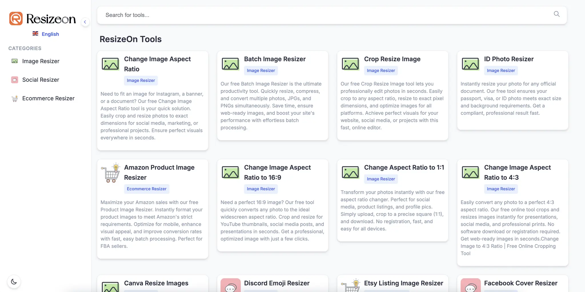 Screenshot 1 of ResizeOn