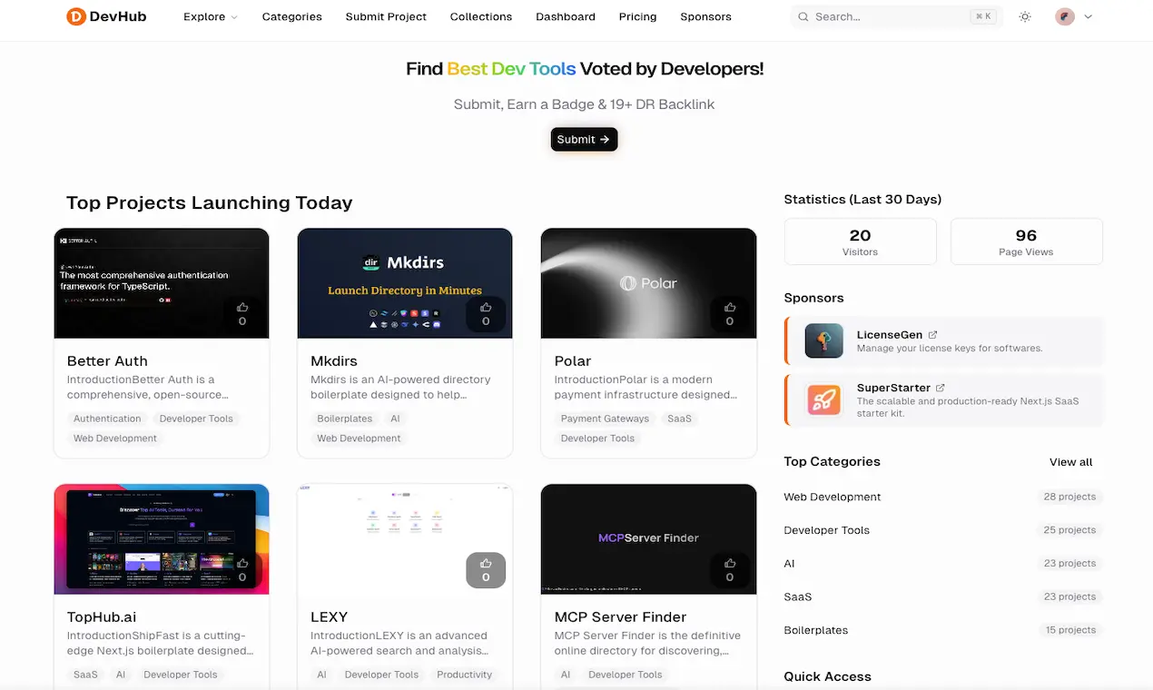 Screenshot 1 of DevHub