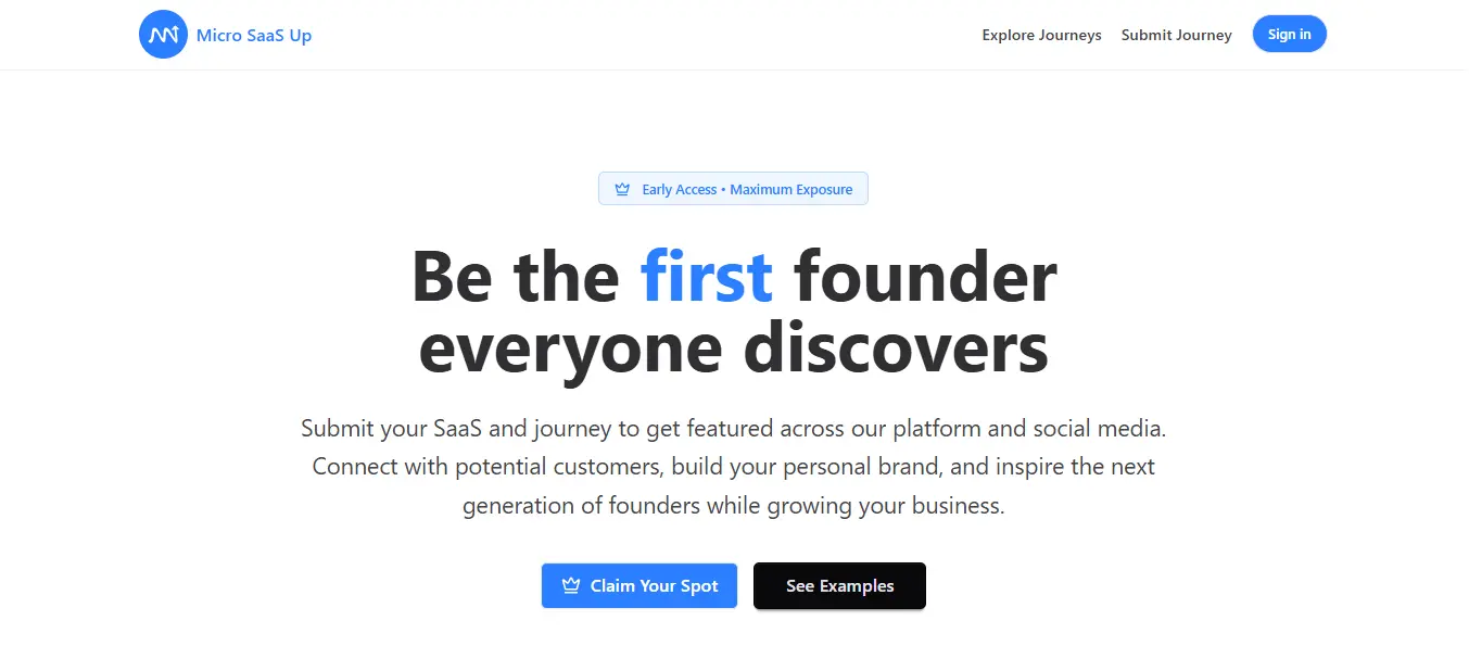 Screenshot 2 of Micro SaaS Up