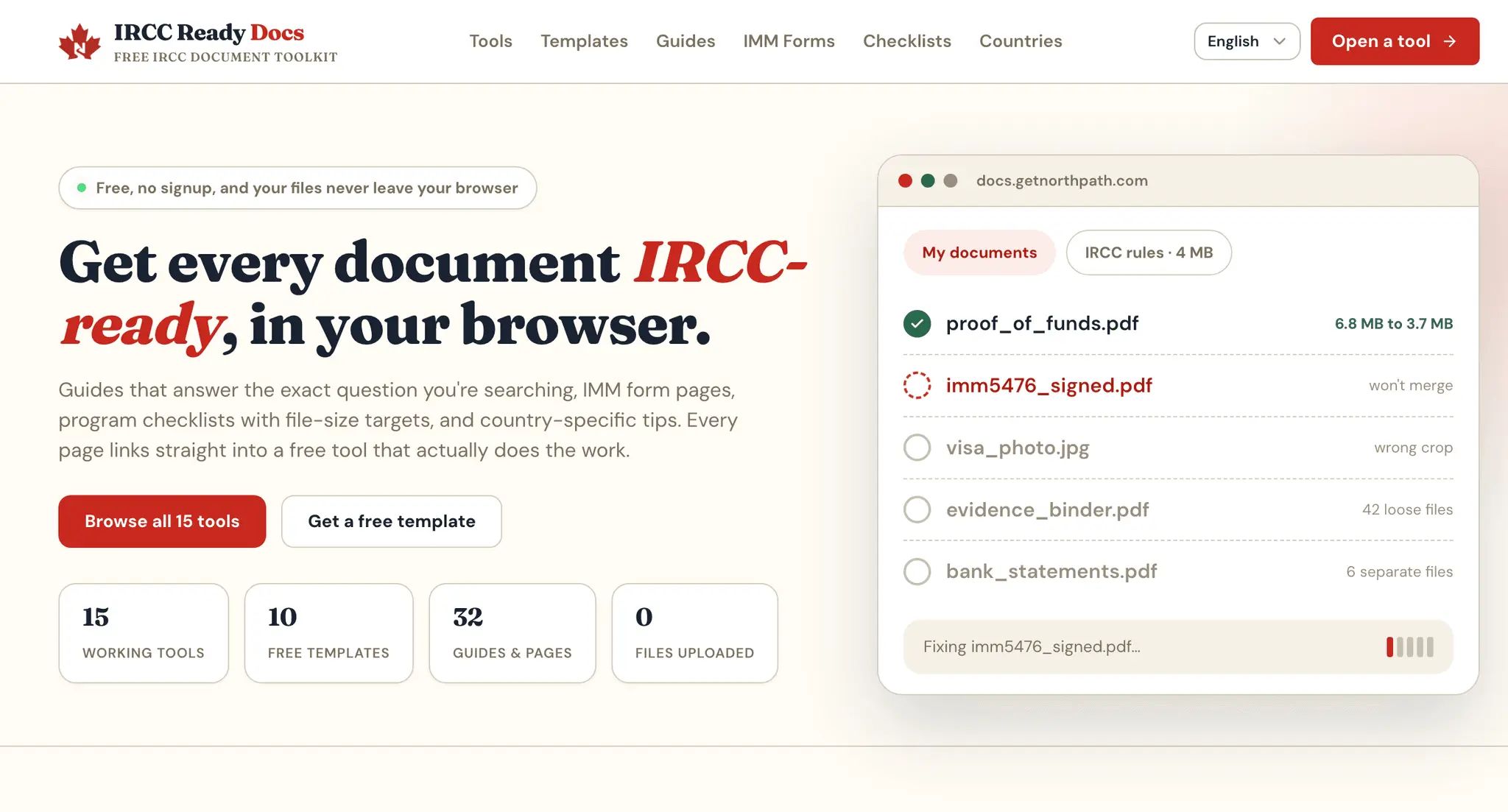 Screenshot 2 of IRCC Ready Docs