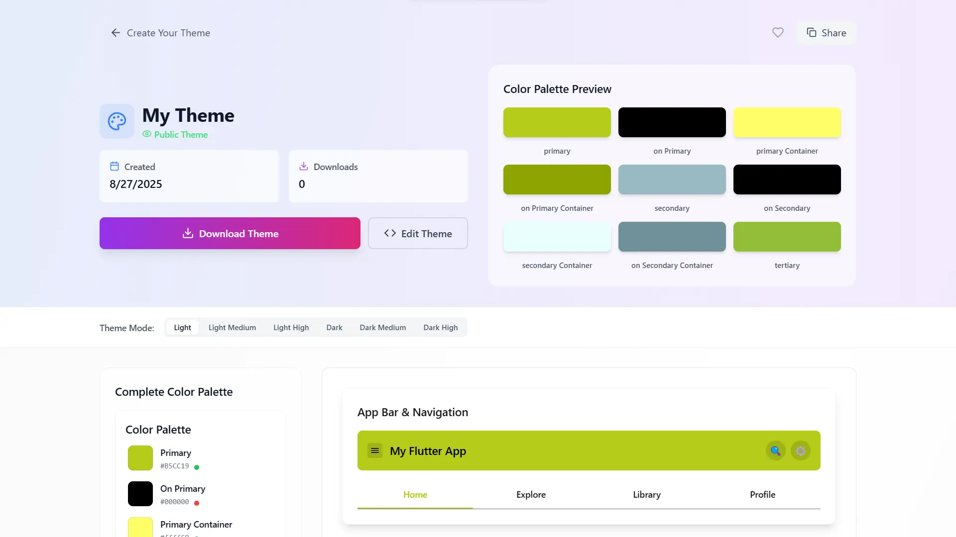 Screenshot 9 of Flutter Theme Generator
