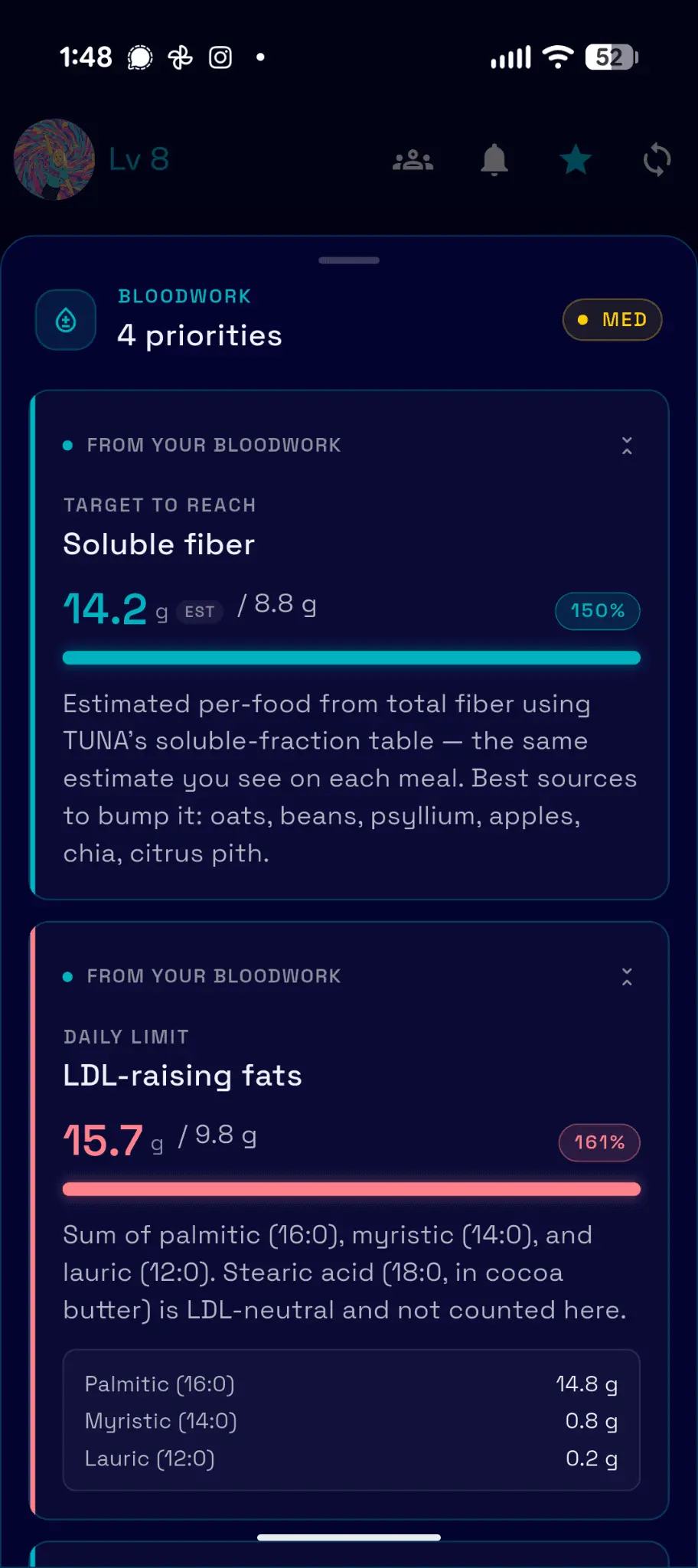 Screenshot 9 of TUNA: Ultimate Nutrition App
