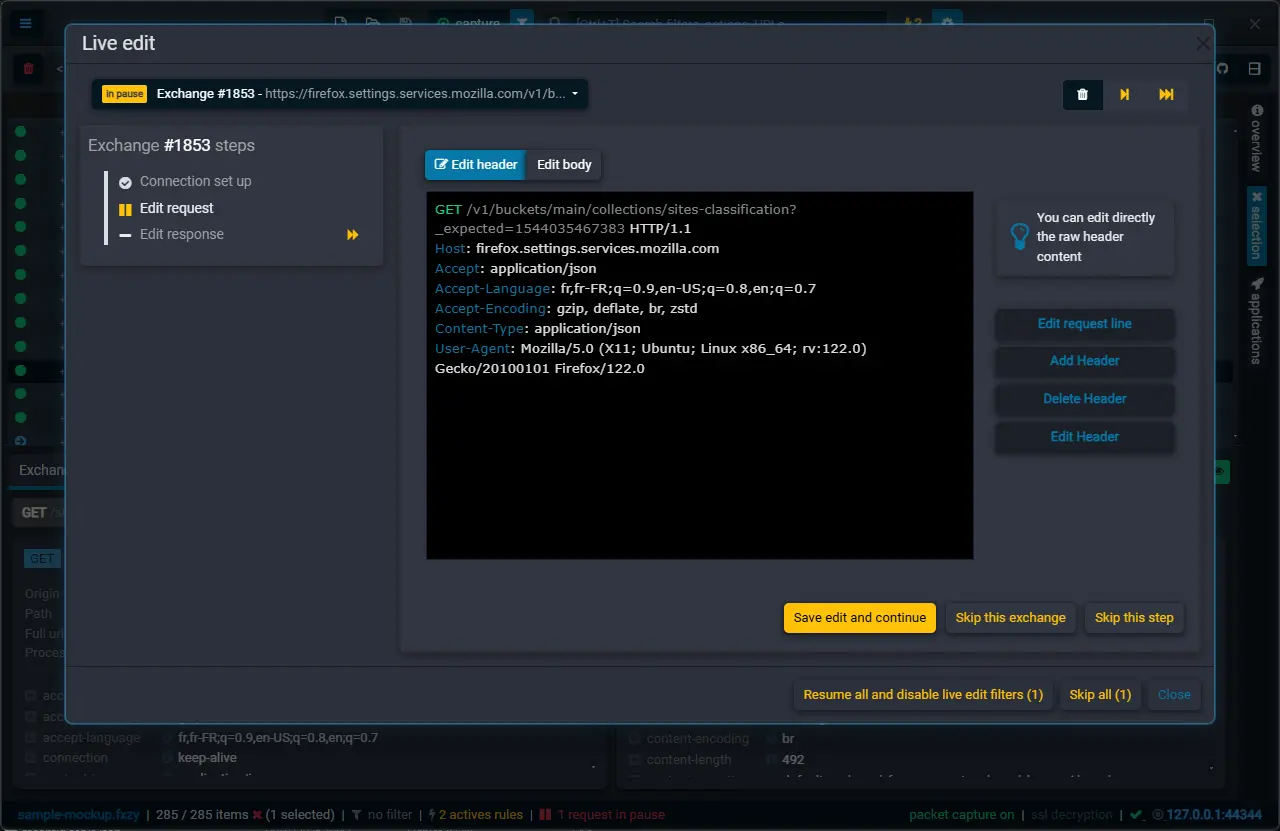 Screenshot 4 of Fluxzy Desktop