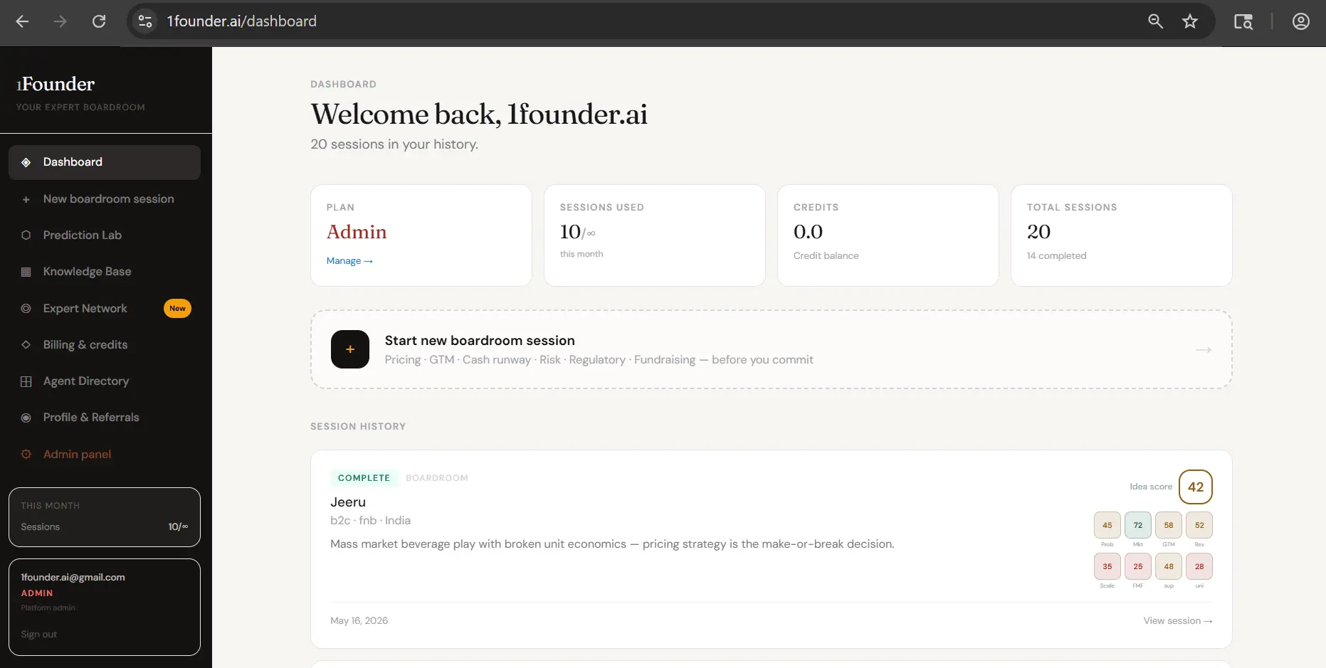 Screenshot 4 of 1Founder