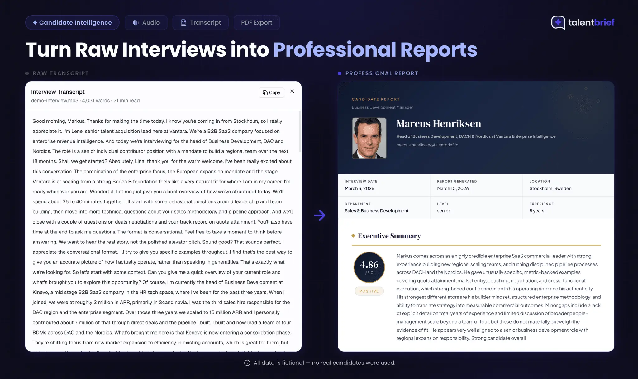 Screenshot 3 of TalentBrief
