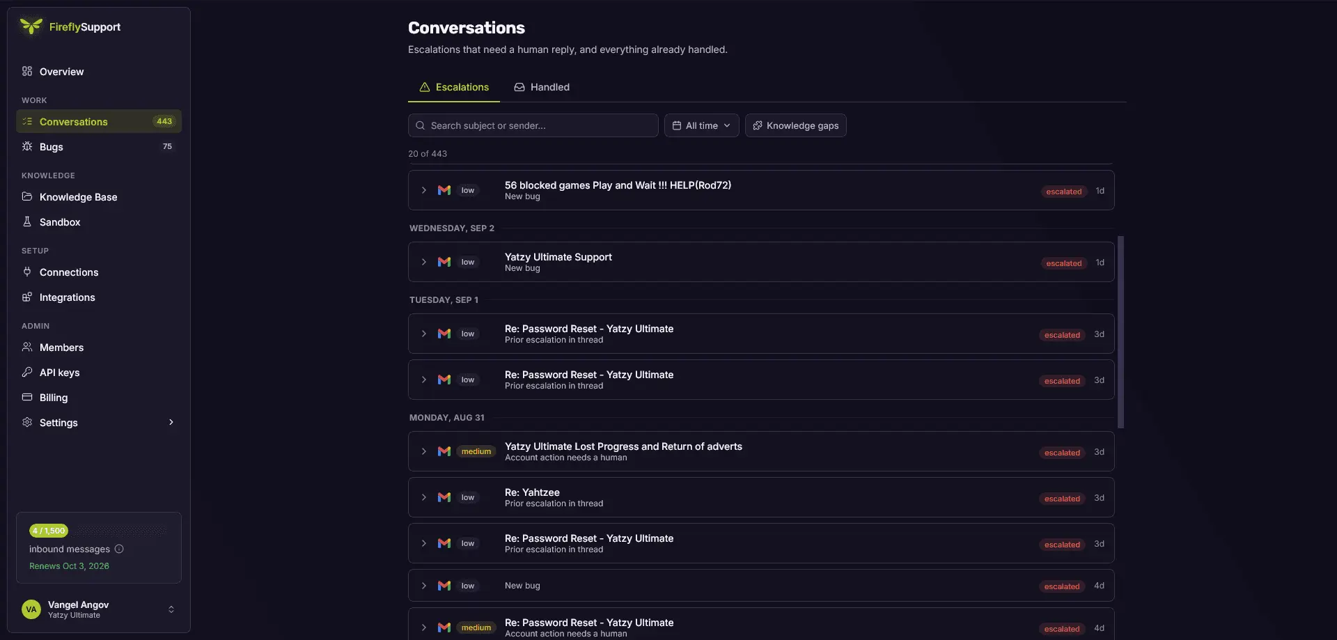 Screenshot 2 of Firefly Support