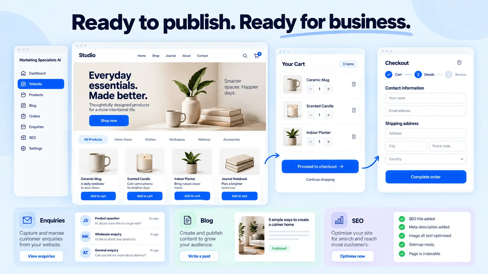 Screenshot 5 of Marketing Specialists AI Website Builder