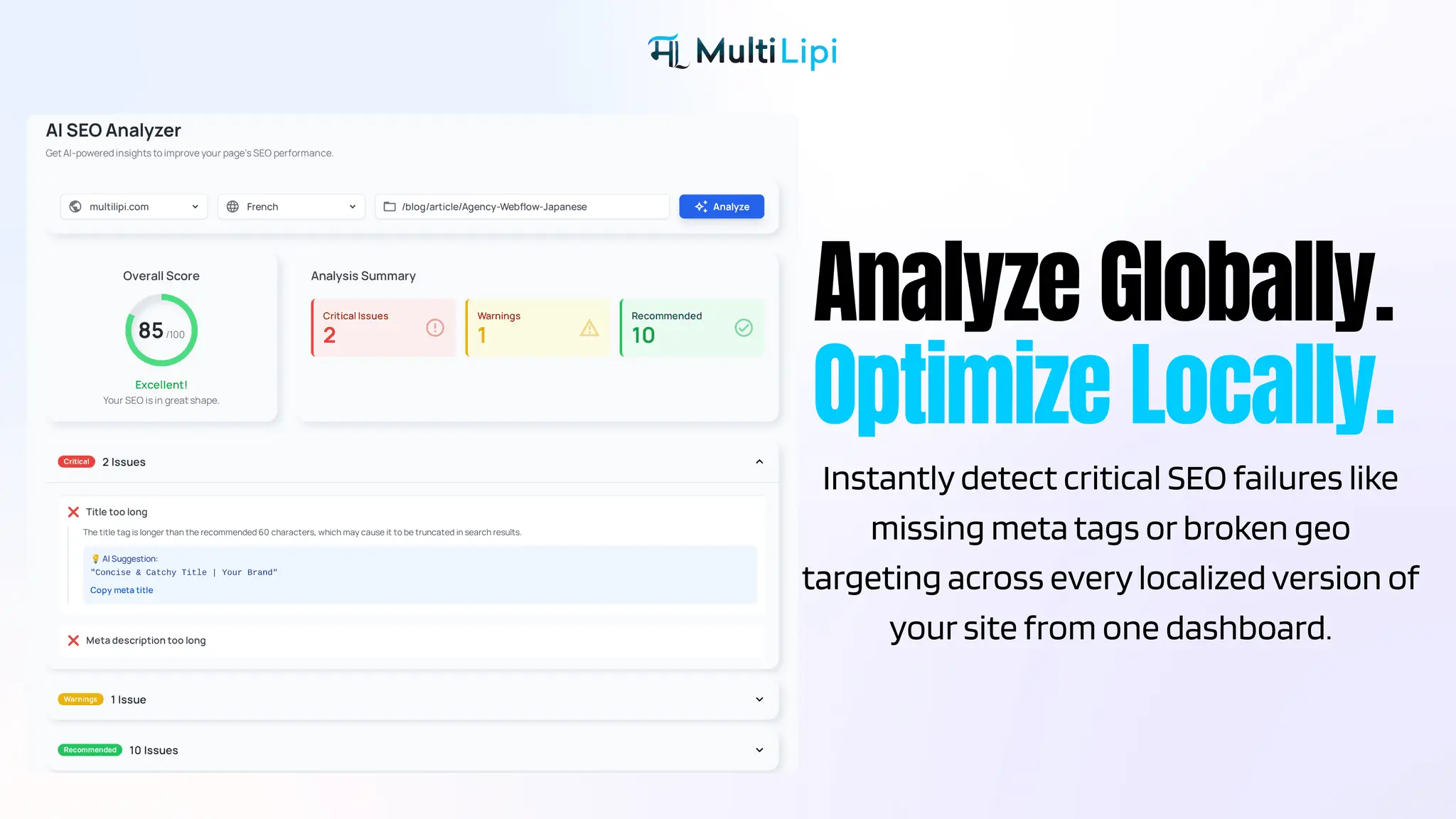 Screenshot 6 of MultiLipi - The Global AI SEO & GEO Hub