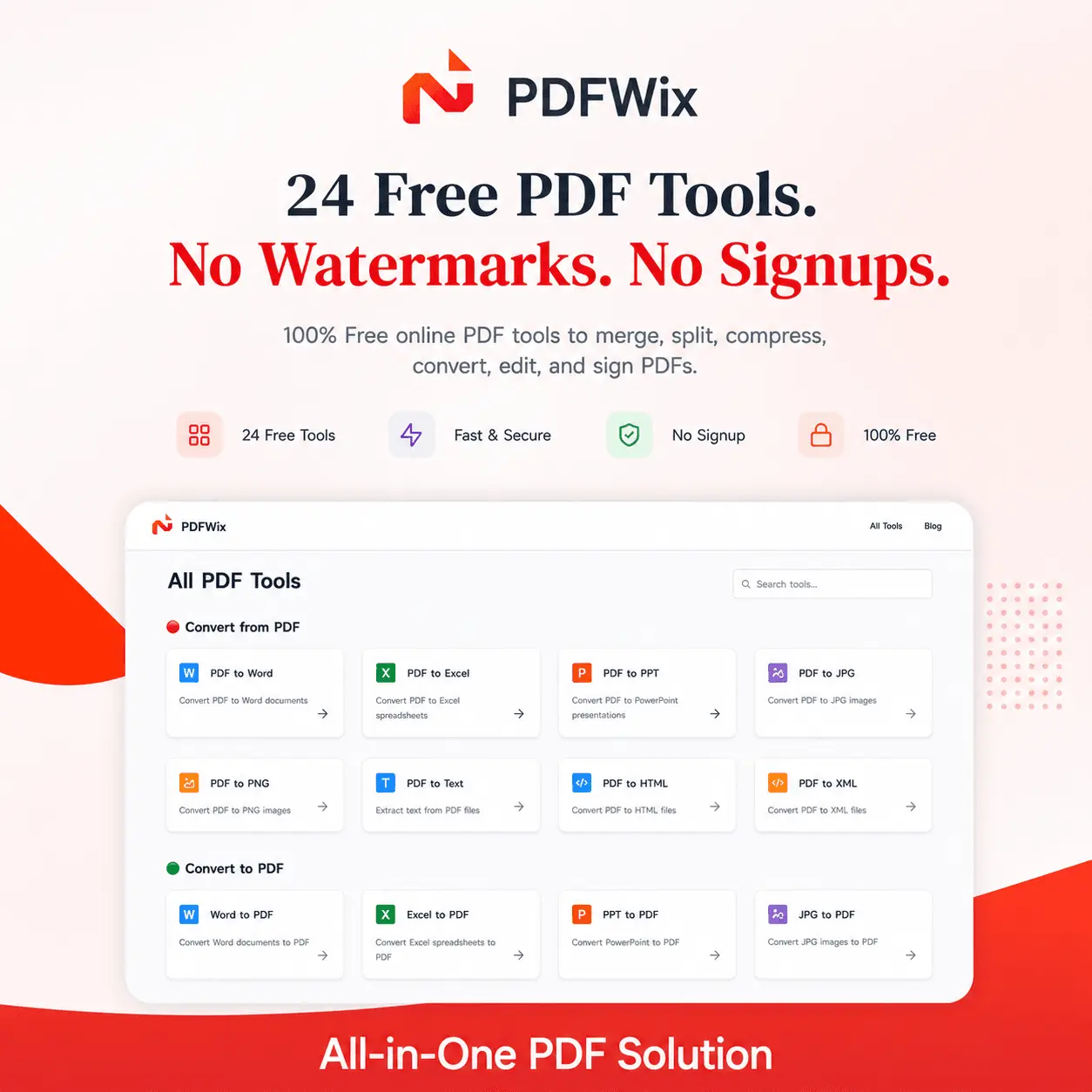 Screenshot 1 of PDFWix