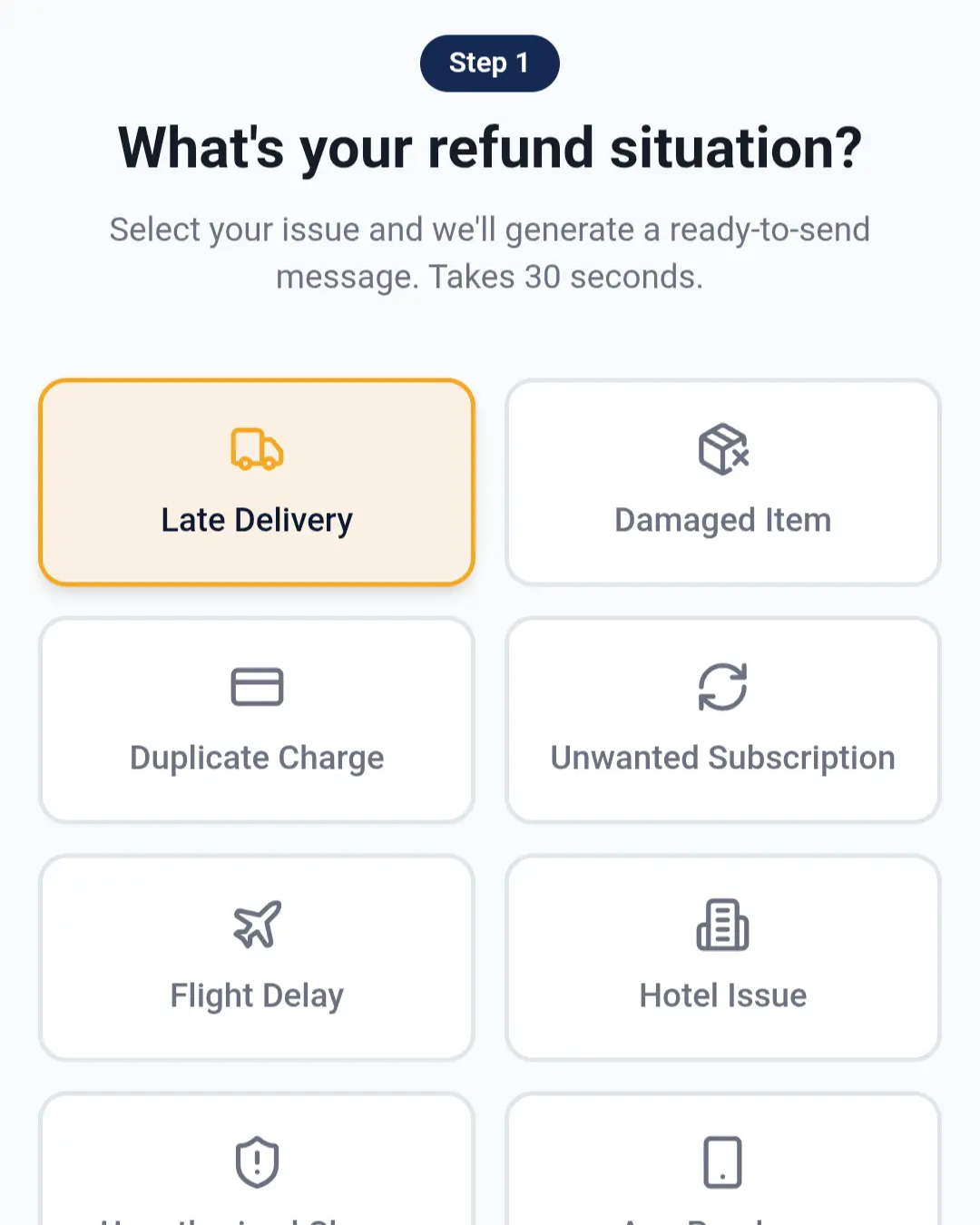 Screenshot 1 of RefundClarity