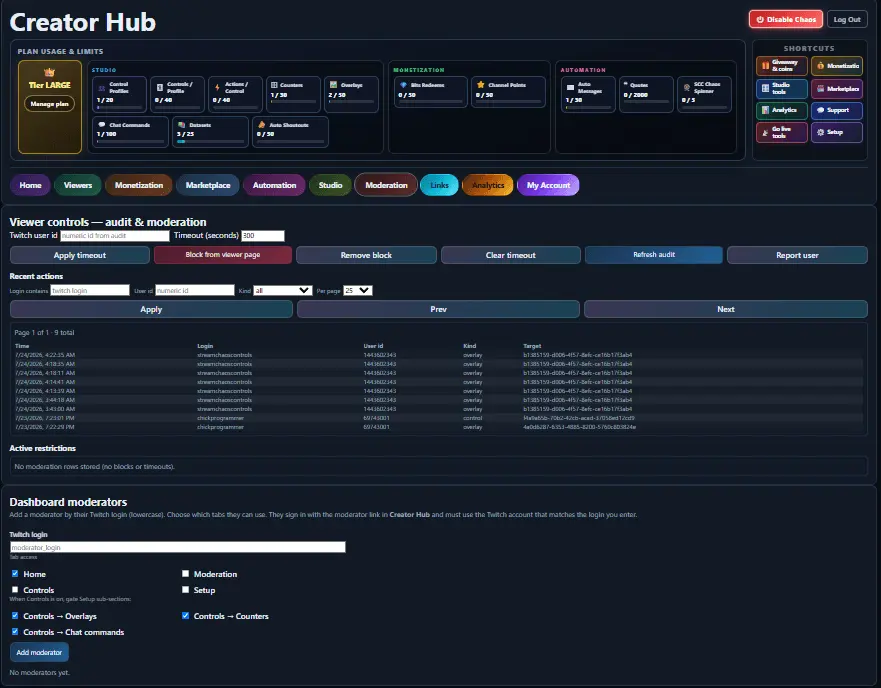 Screenshot 5 of Stream Chaos Controls