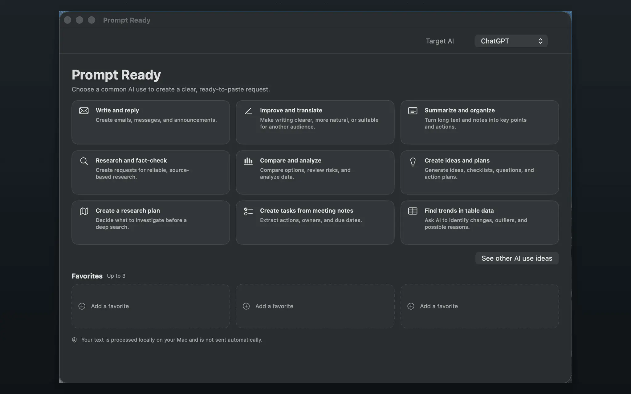 Screenshot 1 of Prompt Ready