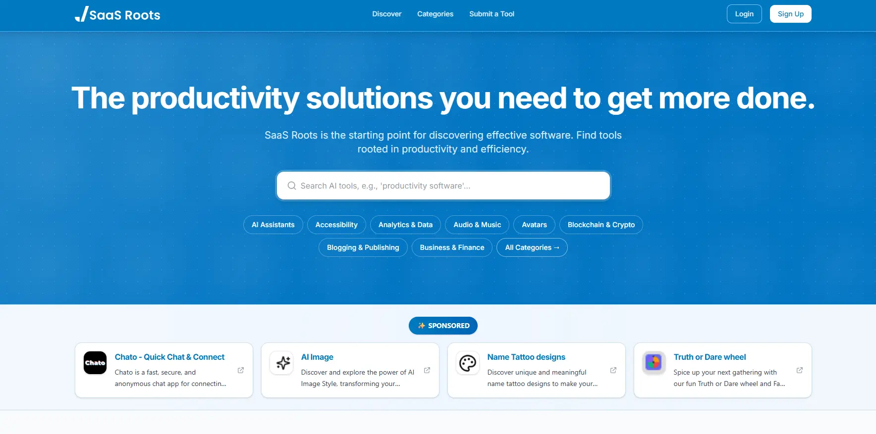 Screenshot 1 of SaaS Roots