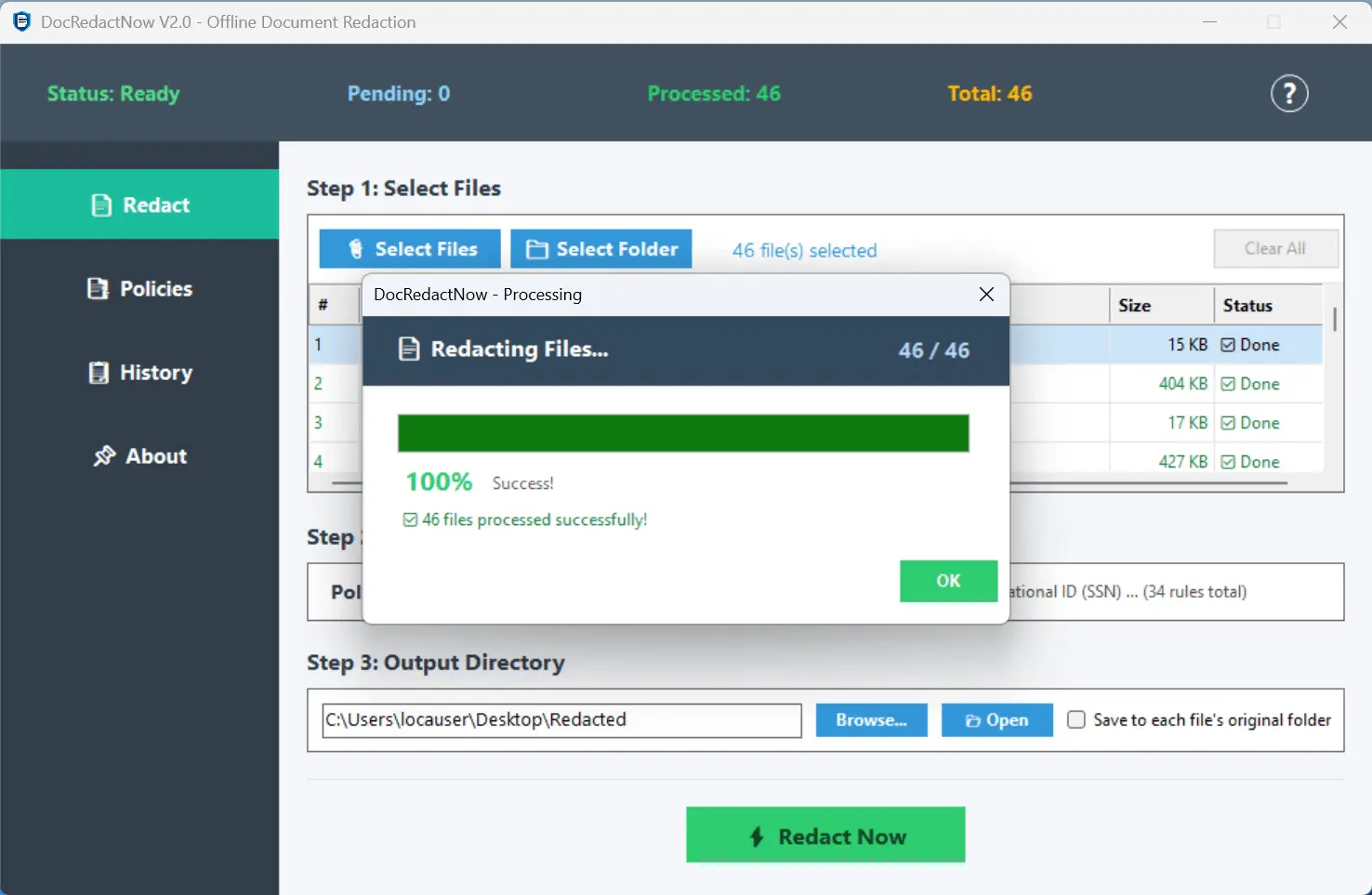 Screenshot 2 of DocRedactNow