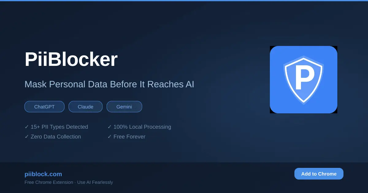 Screenshot 1 of PiiBlocker