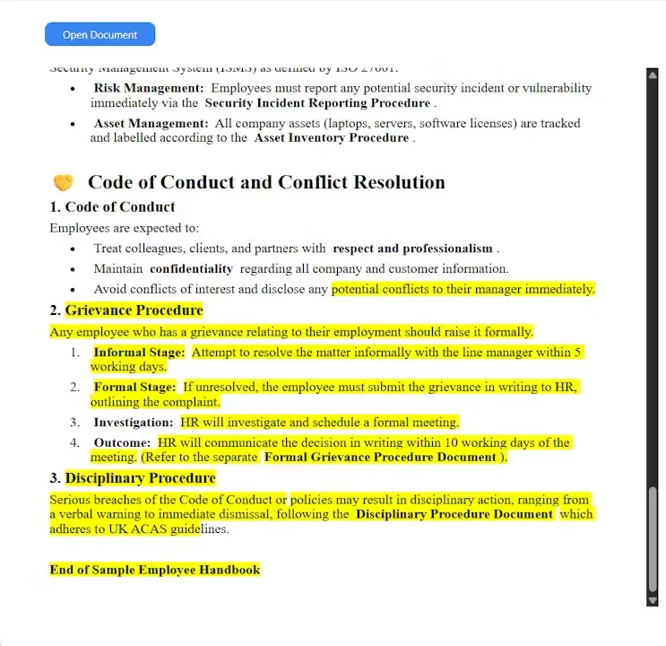 Screenshot 2 of Private Document Chat