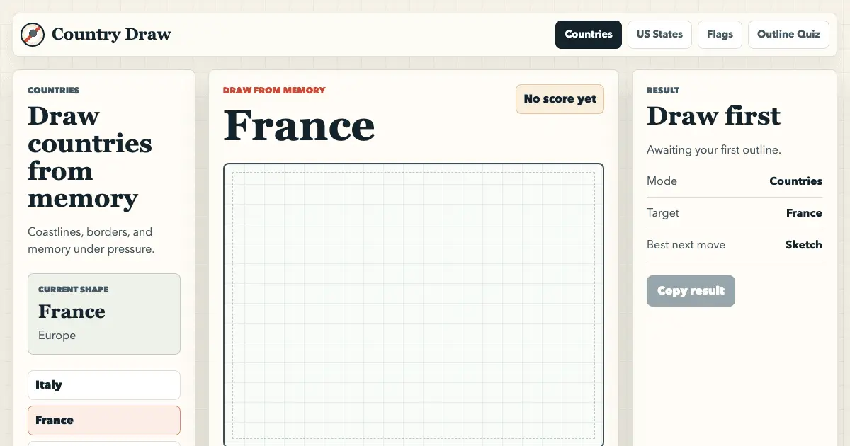 Screenshot 1 of Country Draw