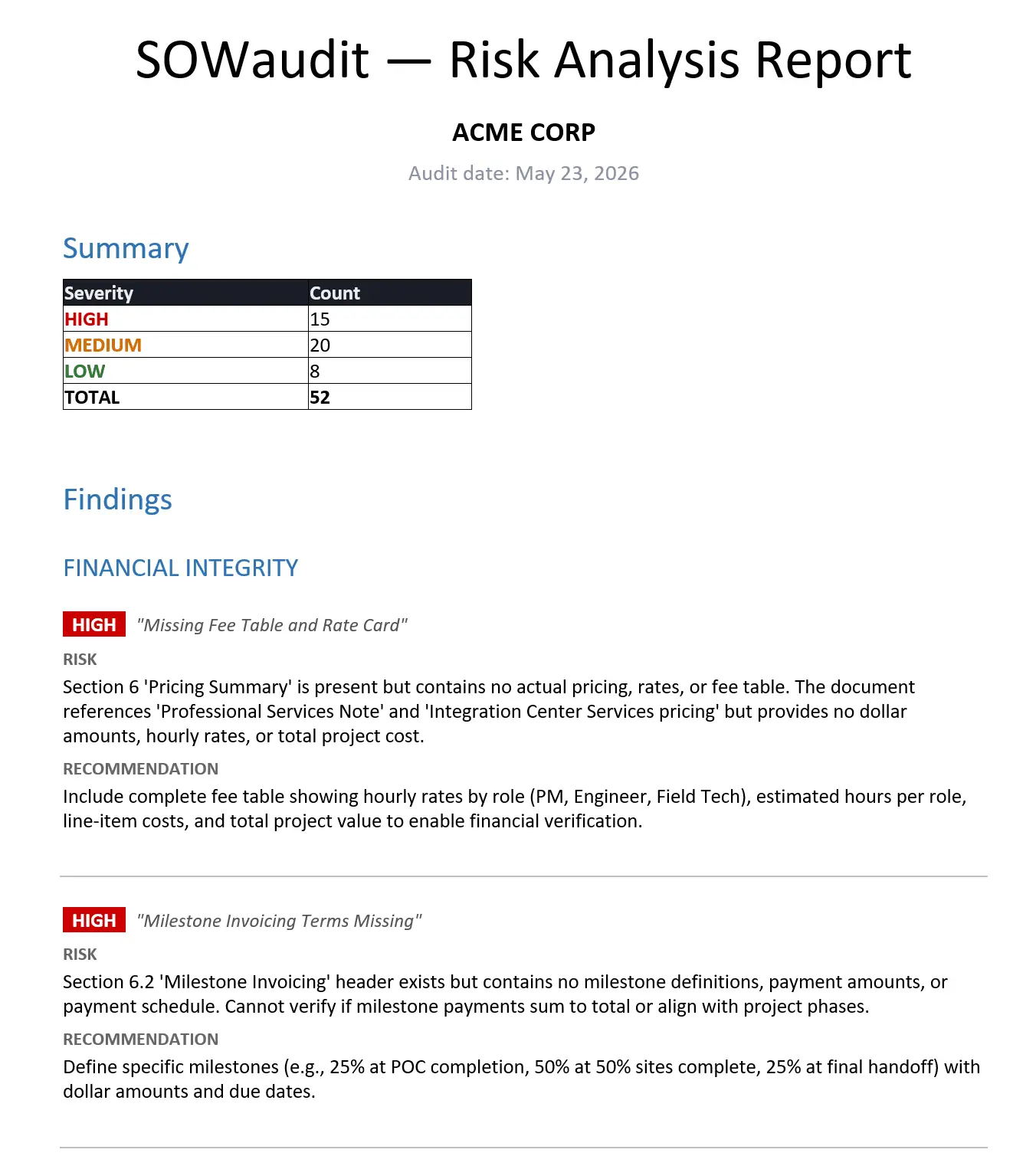Screenshot 3 of SOWaudit