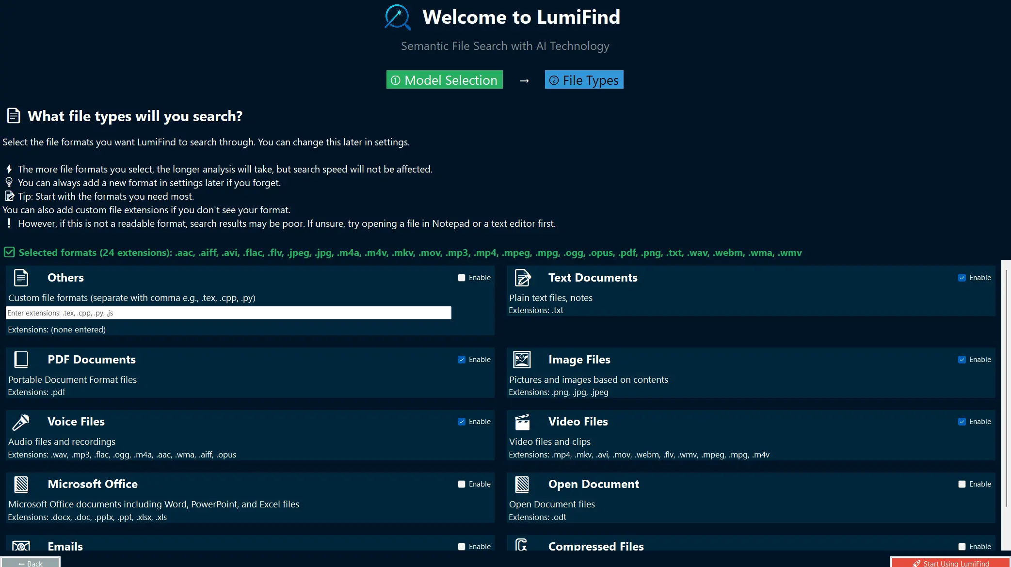 Screenshot 3 of LumiFind - AI-Powered Local File Search