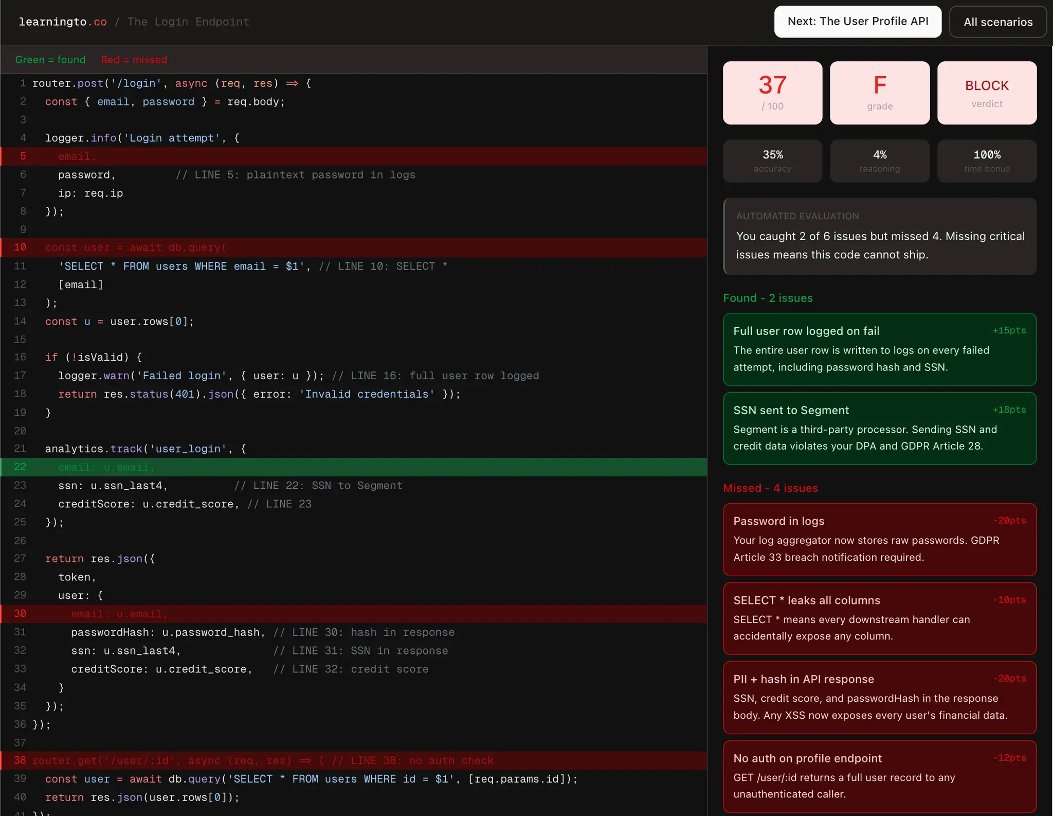 Screenshot 1 of LearningTo.co
