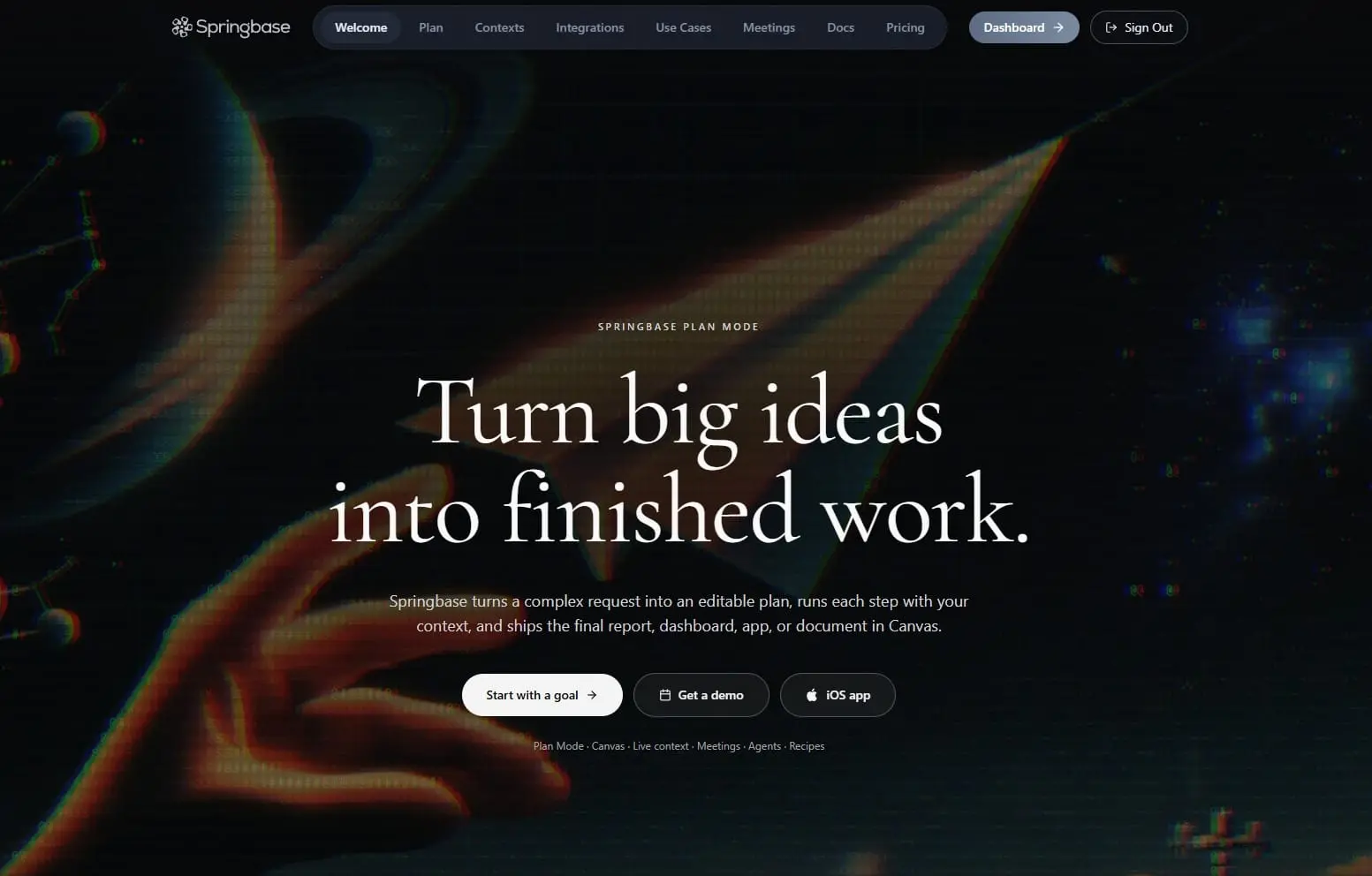 Screenshot 1 of Springbase.ai