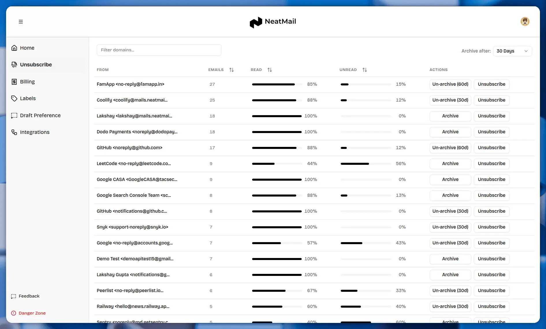 Screenshot 4 of NeatMail