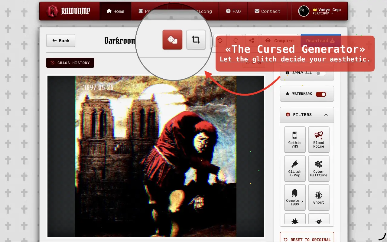 Screenshot 5 of RawVamp: Y2K Grunge Filters Photo Editor