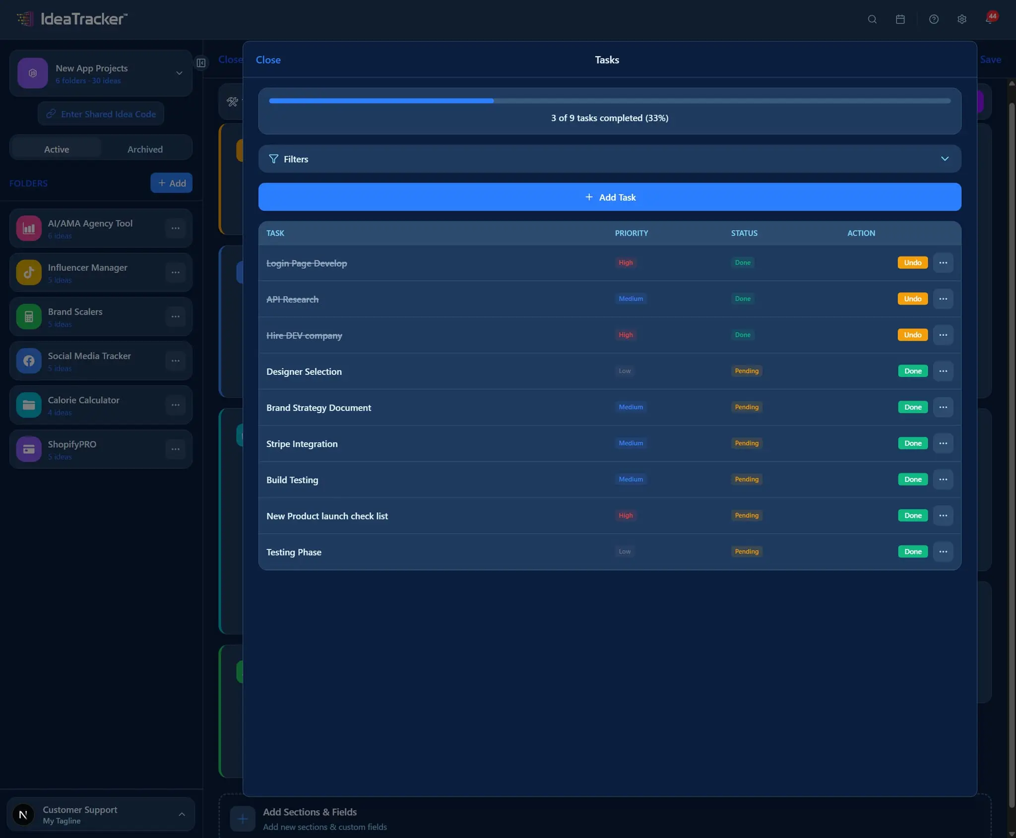 Screenshot 4 of IdeaTracker