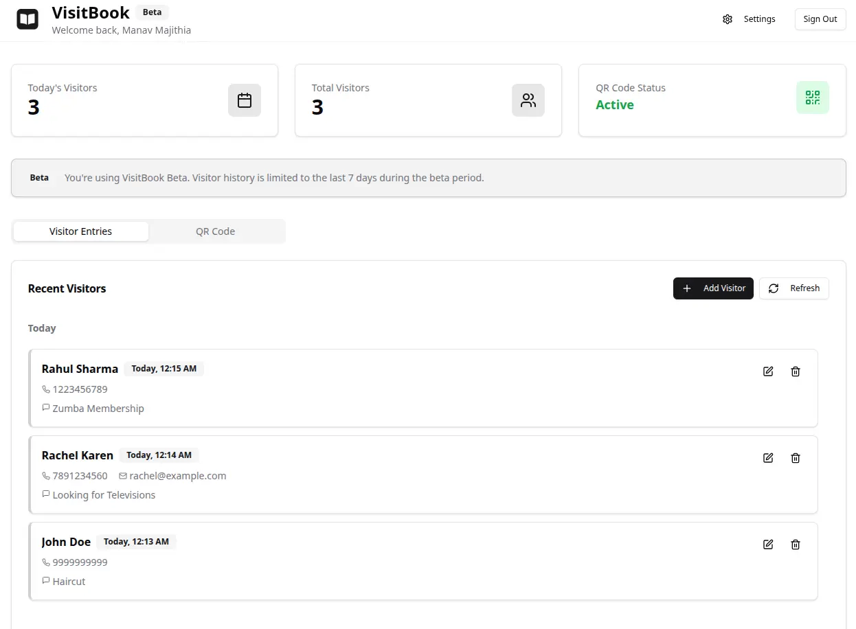 Screenshot 3 of VisitBook