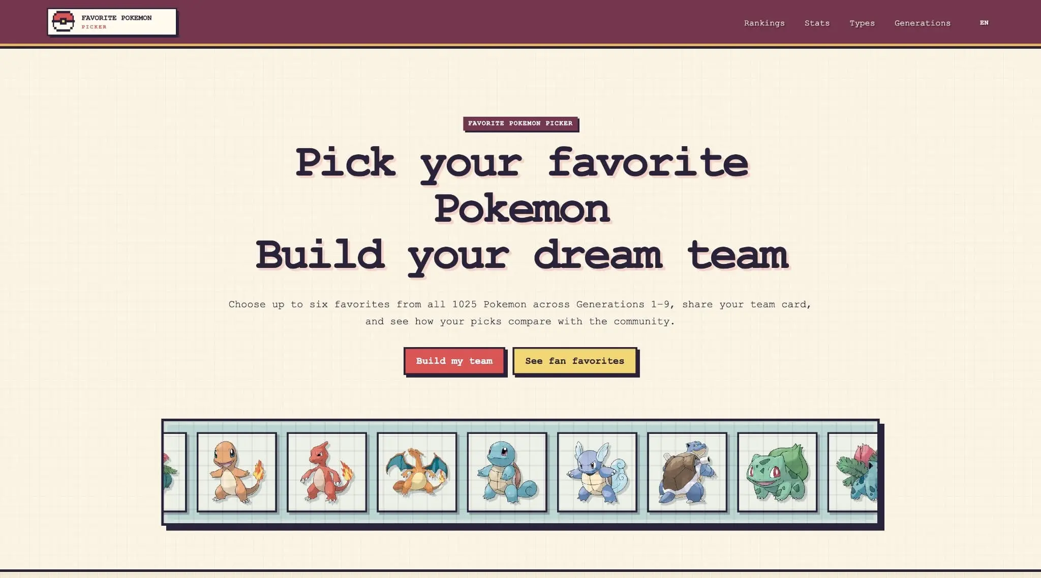 Screenshot 1 of Favorite Pokemon Picker