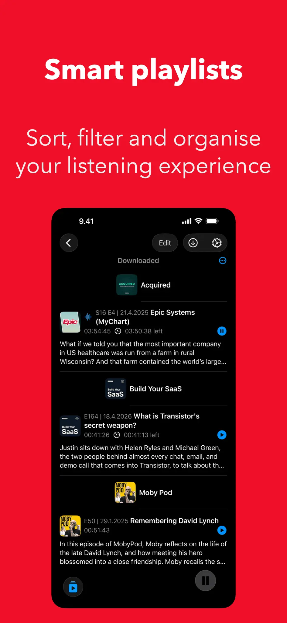 Screenshot 7 of Nuotit — Premium sound podcast player