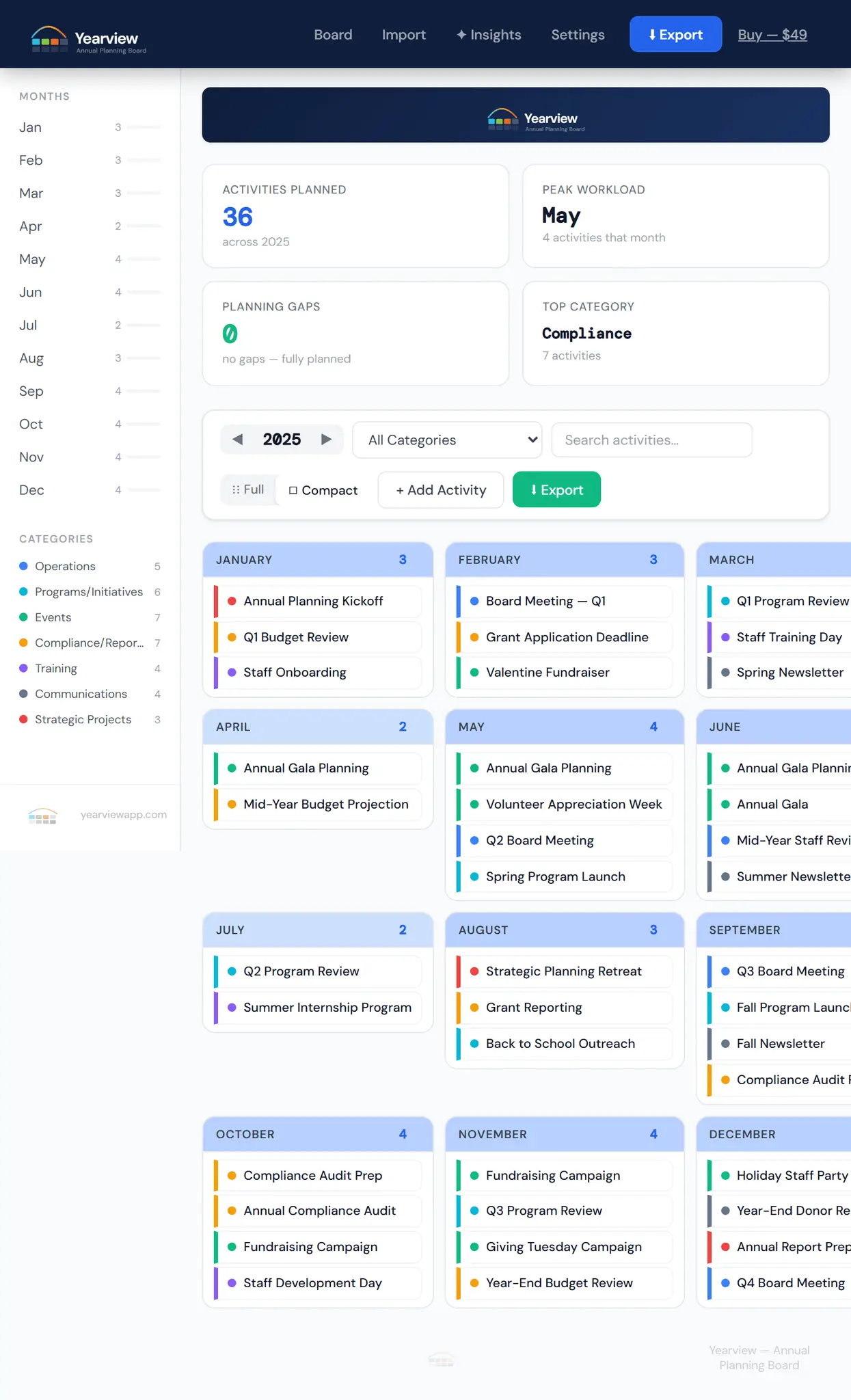 Screenshot 1 of Yearview