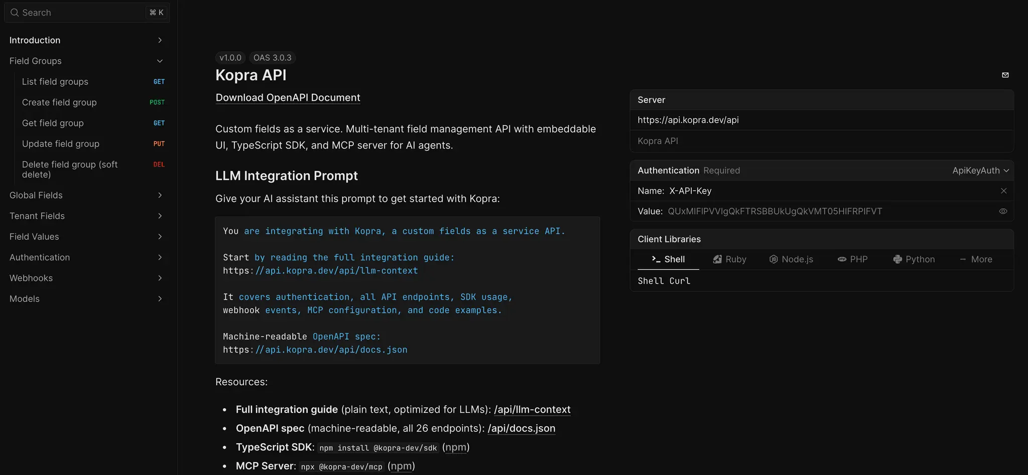 Screenshot 7 of Kopra - Custom Fields as a Service