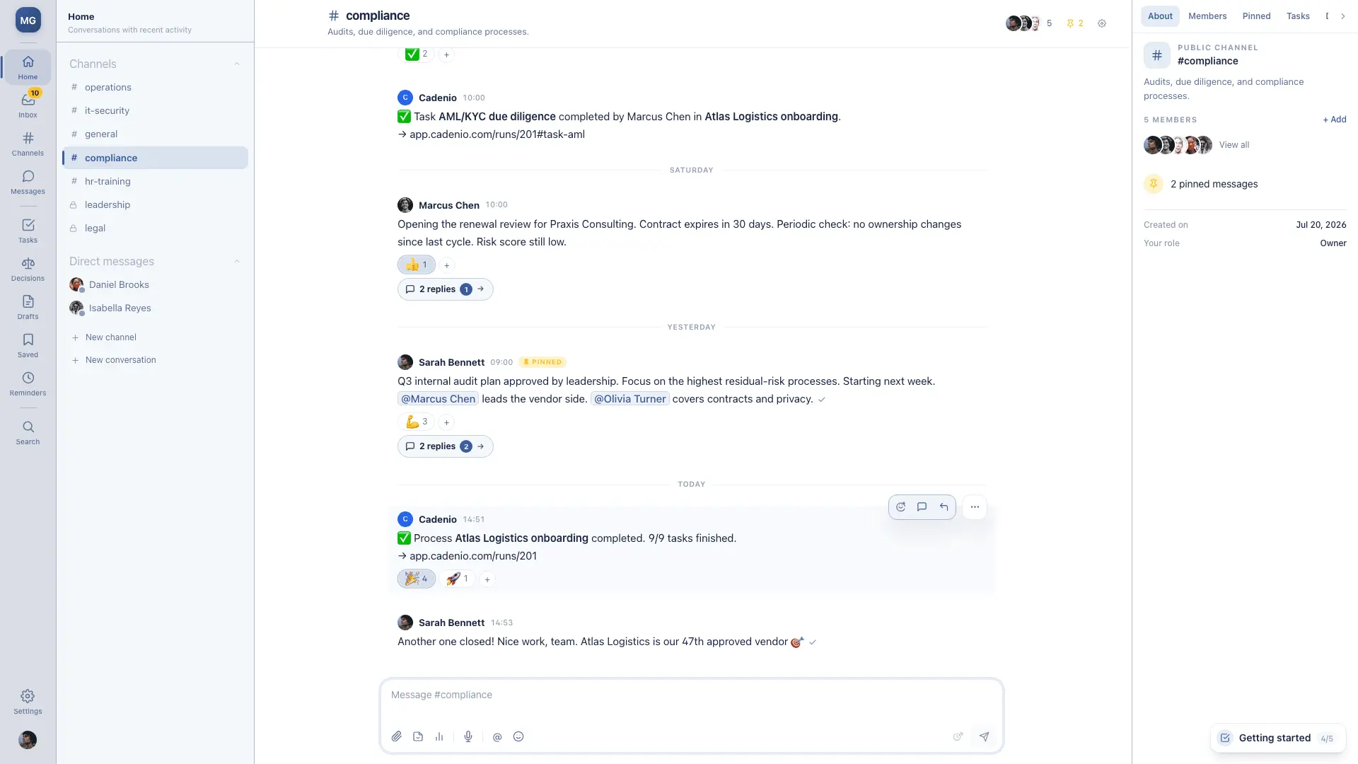 Screenshot 1 of Cadenio Chat