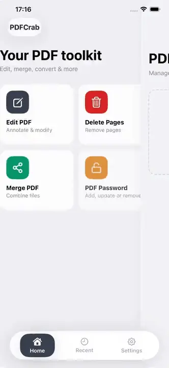 Screenshot 1 of PDFCrab