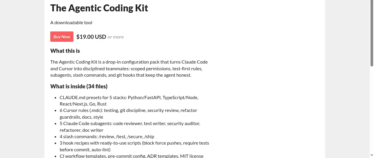 Screenshot 1 of The Agentic Coding Kit