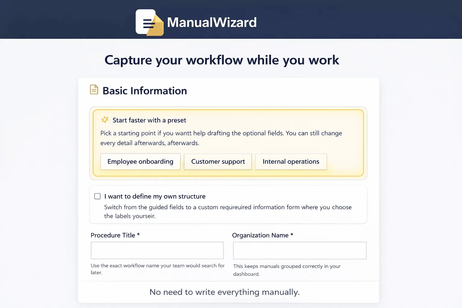 Screenshot 4 of ManualWizard